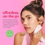 Burt’s Bees Micellar Rose Water Facial Towelettes, 100% Plant Based Cloth; 99% Natural Origin; Remove Makeup, Cleanse, Hydrate; No Greasy, Oily Residue; All Skin Types (Pack May Vary) - Image 5