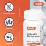 Rugby Daily-Vite Multivitamin - Daily Vitamin Supplement - 100 Tablets (2 Pack) - Image 3