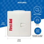 First Aid Only 1000-FAE-0103 SmartCompliance 50-Person OSHA Compliant First Aid Kit for Business, Large Plastic First Aid Cabinet with Medications, 245 Pieces - Image 6