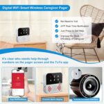 Life Alert Systems for Seniors No Monthly Fee, App-Controlled Caregiver Pager, Medical Alert Systems for Seniors LED Number Display 2Call Button 1Receiver(Only Supports 2.4GHz Wi-Fi) - Image 3