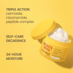 Burt's Bees Boosted Body Whipped Butter With a Ceramide, Niacinamide and Peptide Complex, Quick-Absorbing Body Butter Helps Support Skin Barrier, Tropical Scented, 6.5 oz. Jar - Image 3