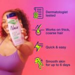 Nair Body Cream Hair Remover, Soothing Aloe and Water Lily, Dermatologist Tested Body Hair Removal Cream, with Evolved Ingredients, 12 Oz - Amazon Exclusive Size - Image 4