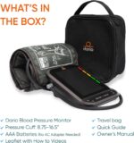 Dario Blood Pressure Monitor for Home Use Gen2 Automatic Machine, LCD Backlit Display, Large Adjustable Arm Cuff (8.75-16.5in) Smart Bluetooth App & Carry Case - Image 3