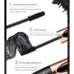 Joyeee 2 Pack Mascara Eyeliner Set, 4D Silk Fiber Eyelash Mascara and Liquid Eyeliner, Thicker Voluminous Eyelashes, Long-Lasting Waterproof Smudge-Proof Eyes Makeup Kit(05) - Image 5