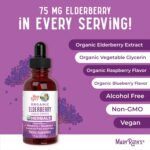 MaryRuth Organics Elderberry Syrup | USDA Organic | Sugar Free Immune Support Supplement for Adults & Kids, Ages 1 | Vegan, Non-GMO, Immune Boosters, Clean Label Project Verified | 1 Fl Oz - Image 6