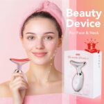 Red-Light-Therapy-for-Face, Facial Massager Wand with 7 Color - Birthday, Christmas, Mothers Day, Valentines Day, Self Care Gifts for Her Women Mom Best Friend Wife Teacher (Rose Gold) - Image 8