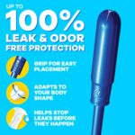 Tampax Pearl Tampons for Women Multipack, with LeakGuard Braid, Light/Regular/Super Absorbency, Unscented, 94 Count (2 Packs of 47) - Image 3