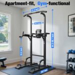 Sportsroyals Power Tower Pull Up Bar Station, 450LBS Stable Pull Up Dip Station for Home Gym Strength Training Equipment - Image 5