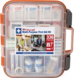 24/7 First Aid OSHA Compliant First aid Kit, All-Purpose 100-Person Emergency First Aid Kit for Business, Home, and Car in Plastic Case with Easy-Slide Latches, 336 Pieces - Image 2