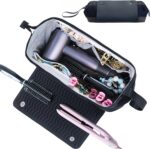 2IN1 Hair Tools Travel Bag with Heat Resistant Mat for Flat Irons, Straighteners, Curling Iron, and Haircare Accessories,Compatible with Revlon One Step Hair Dryer,Revlon Volumizer Hair Dryer Brush - Image 2