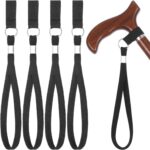 4pcs Climbing Stick Straps Replacement Adjustable Walking Stick Wrist Straps Heavy Duty Cane And Crutch Strap Leash For Seniors Rehab Mobility Aid Use Universal Fit For Canes Crutches Walkers - Image 2