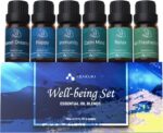 ASAKUKI Essential Oil Blends, Essential Oils for Diffusers for Home, Well-Being Kit- Calm Mind, Sweet Dreams, Happy, Relax, Air Freshening, Immunity for Aromatherapy, Humidifiers, Massage, 6x10ml - Image 2