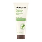 Aveeno Positively Radiant Brightening Face Scrub & Exfoliating Daily Face Wash, Moisture-Rich Soy Extract, Oil-Free, Soap-Free, Hypoallergenic, Non-Comedogenic, Improves Tone & Texture, 7 oz - Image 2