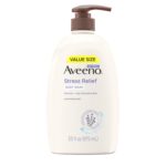 Aveeno Stress Relief Body Wash for Women, Calming Lavender Scent & Prebiotic Oat, Cleanser for Sensitive Dry Skin, Paraben, Dye & Soap-Free, 33 Fl Oz - Image 2