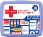 BAND-AID Brand Travel Ready Portable Emergency First Aid Kit for Minor Wound Care, Perfect for Home, Car, Travel, Camping Essentials & Outdoor Emergency Kit, 80 Pieces - Image 2