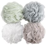 BTYMS Bath Sponge Shower Loofahs 60g Mesh Pouf Bath Scrunchies Body Wash Puff Shower Puff - Pack of 4 - Image 2