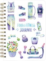 Ceiba Tree Food and Fitness Meal Workout Journal Diary Wellness Log Notebook Planner Weight Loss Diet Exercise Training Health Tracker 6.1x 8.5 inch Hard Cover - Image 2