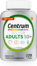 Centrum Silver Multivitamin for Adults 50 Plus, Multivitamin/Multimineral Supplement, Vitamin D3, B Vitamins, Gluten Free, Non-GMO Ingredients, Supports Memory and Cognition in Older Adults - 220 Ct - Image 2