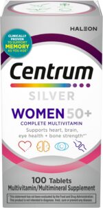 Centrum Silver Women's Multivitamin for Women 50 Plus, Multivitamin/Multimineral Supplement with Vitamin D3, B Vitamins, Non-GMO Ingredients, Supports Memory and Cognition in Older Adults - 100 Ct - Image 2