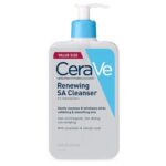 CeraVe Renewing Salicylic Acid Cleanser, Formulated With Hyaluronic Acid, Niacinamide, & Ceramides, Gentle BHA Exfoliating Face Wash Smooths & Softens Skin, Non Comedogenic & Fragrance Free, 16 Ounce - Image 2