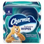 Charmin Flushable Wipes, 160 Total Wipes (4 Packs of 40) - Image 2