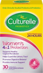 Culturelle 4-in-1 Probiotics for Women, Daily Probiotic & Prebiotic Supplement to Support Vaginal Health, Digestive Health, Immune Health, Occasional Diarrhea, Gas & Bloating Relief, Non-GMO, 30 Count - Image 2