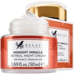Eclat Skincare Retinol Night Cream – Renewing Retinol Cream for Face with Hyaluronic Acid – Anti Aging to Smooth Wrinkles & Fine Lines - Firming & Hydrating Face Moisturizer for Women & Men 50 ml - Image 2