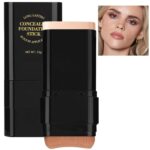 Foundation Stick, 2 in 1 Dual-Ended Long-Lasting Concealer Foundation Stick, Face Contouring foundation with Brush, Full Coverage Matte Finish for Face Makeup(02#NATURAL) - Image 2