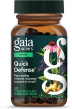 Gaia Herbs Quick Defense - Fast-Acting Immune Support Supplement* - Echinacea, Black Elderberry, Ginger & Andrographis - 20 Vegan Liquid Phyto-Caps (10 Servings) - Image 2