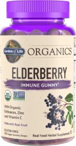 Garden of Life Organics Elderberry Gummies for Adults & Kids - Immune Support Supplement with Organic Fruit, Herbal Blend, Elderberry, Echinacea, Zinc, Vitamin C, 120 Vegan Gluten Free Gummies - Image 2
