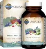 Garden of Life Organics Whole Food Multivitamin for Men 40+ 120 Tablets, Vegan Mens Multi for Health & Well-Being Certified Organic Whole Food Vitamins & Minerals for Men Over 40 Mens Vitamins - Image 2