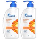 Head & Shoulders Anti Hair fall Shampoo, 2 Pack Anti Dandruff Shampoo, Relieves Dry Scalp and Repairs Damage, Fresh Scent, 22 oz Pump Bottles - Image 2