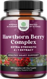 High Strength Hawthorn Berry Capsules - Pure Antioxidant Hawthorn Berry Supplement with Leaf & Flower Extract 4:1 for Healthy Heart & Digestion - Energy Support for Men & Women - 120 Count Pack - Image 2