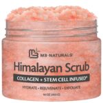 Himalayan Salt Scrub, Face, Foot, and Body Exfoliator with Collagen and Stem Cells, Exfoliating Scrub for Toning, Cellulite, and Skin Care by M3 Naturals 16 fl oz - Image 2
