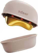 LED Red Light Therapy for Face & Neck Massager Facial Care Device – Electric Gua Sha Brass Tool with Heat & Vibration for Firming, Sculpting & Skincare, Pink - Image 2