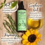 Leave In Conditioner Spray - Rosemary & Mint Scalp Treatment - Anti-Dandruff and Dry & Itchy Scalp treatment, Hydrating & Medicated Formula for Psoriasis and Scalp Care - Detangles & Nourishes Hair. - Image 2