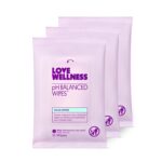 Love Wellness pH Balancing Wipes for Women | Fragrance-Free | Vulva Cleanser for Balanced pH, Intimate Health & Hygiene | Non-Irritating with Aloe Vera for Sensitive Skin | Travel Size | 3-Pack - Image 2