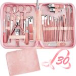 Manicure Set 30 in 1 Nail Clipper set, REDFLOW nail clippers, fingernail & toenail clippers, Manicure Tools, pedicure tools, Suitable for Travel Manicure Kit, Nail Set Kit With Everything Profe - Image 2