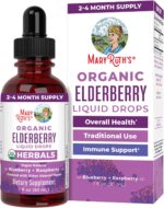 MaryRuth Organics Elderberry Syrup | USDA Organic | Sugar Free Immune Support Supplement for Adults & Kids, Ages 1 | Vegan, Non-GMO, Immune Boosters, Clean Label Project Verified | 1 Fl Oz - Image 2