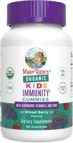 MaryRuth Organics Kids Immune Support Gummies | USDA Organic | Vitamin C, Zinc, and Elderberry Gummies for Kids| Immune Support for Ages 4+ | Vegan | Non-GMO | Gluten Free | 60 Count - Image 2