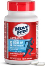 Move Free Advanced Glucosamine Chondroitin MSM + Vitamin D3 Joint Support Supplement, Supports Mobility Comfort Strength Flexibility & Bone + Immune Health - 120 Tablets (60 servings) - Image 2