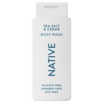 Native Body Wash Contains Naturally Derived Ingredients | For Women & Men, Sulfate, Paraben, & Dye Free Leaving Skin Soft and Hydrating | Sea Salt & Cedar 18 oz - Image 2