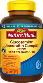 Nature Made Glucosamine Chondroitin Complex with MSM, Dietary MSM Glucosamine Chondroitin Supplement for Joint Support, 120 Caplets, 60 Day Supply - Image 2
