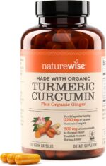 NatureWise Curcumin Turmeric 2250mg - 95% Curcuminoids & BioPerine Black Pepper Extract for Advanced Absorption - Daily Joint and Immune Health Support - Vegan, Non-GMO, 180 Count[60-Day Supply] - Image 2