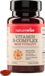 NatureWise Vitamin B Complex for Women and Men - with Folic Acid Biotin B1 B2 B3 B6 B12 - Support Cellular Energy & Mental Clarity - Gluten & Dairy Free, Non-GMO - 60 Softgels[2-Month Supply] - Image 2