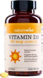 NatureWise Vitamin D3 2000iu (50 mcg) 1-Year Supply for Immune Support, Healthy Muscle Function, and Bone Health - Non-GMO, Gluten Free in Organic Extra Virgin Olive Oil, (Mini Softgel), 360 Count - Image 2