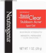 Neutrogena Rapid Clear Stubborn Acne Spot Treatment Gel, Maximum Strength 10% Benzoyl Per-oxide Treatment Medication for Acne Prone Skin, Pimple Cream Reduces Size & Redness, 1 oz - Image 2