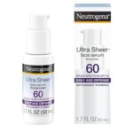Neutrogena Ultra Sheer Face Sunscreen with Vitamin E & SPF 60, Sunscreen for Face with Broad Spectrum UVA/UVB Protection, Fragrance-Free, Oxybenzone-Free, Water-Resistant (80 minutes), 1.7 Fl Oz - Image 2