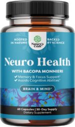 Nootropic Brain Supplement for Memory and Focus Support - Vitamins for Mental Support & Clarity with Bacopa Monnieri, VIT A, B6, Riboflavin, Niacin, Thiamin & Folate - Cognitive Complex - 60 Ct - Image 2