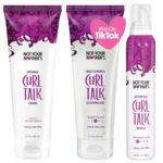 Not Your Mother's Curl Talk Defining Cream, Frizz Control Styling Gel, & Curl Activating Mousse (3-Pack) - 9.7 oz Each - Maximize Definition & Control Frizz - For All Curly Hair Types - Image 2